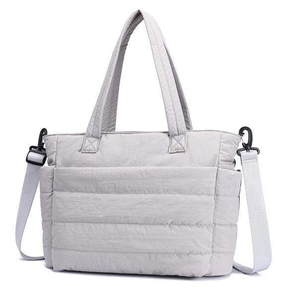 Puffy Tote Bag Quilted Work Bag Nurse Bags Handbags :< - Picture 1 of 9